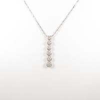 K18WG ダイヤモンドネックレス