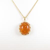 K18YG コハクネックレス