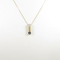 18KYG／PT／K18YG サファイヤネックレス