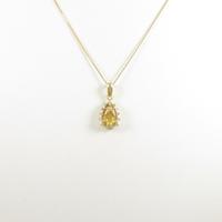 K18YYG シトリンネックレス