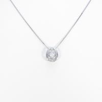 【新品】プラチナダイヤモンドネックレス 0．210ct・E・SI2・VG5％引き