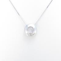 K18WG ダイヤモンドネックレス