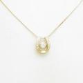 【新品】K18YG ダイヤモンドネックレス 0．216ct・G・SI2・GOOD