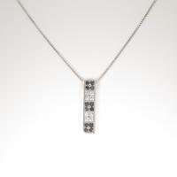 K18WG ダイヤモンドネックレス