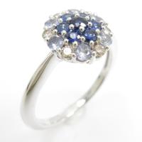 K18WG サファイヤリング