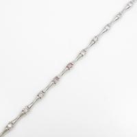 18KWG ピンクダイヤモンドブレスレット