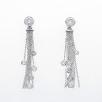 K18WG 2WAY ダイヤモンドピアス