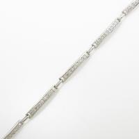 K18WG ダイヤモンドブレスレット