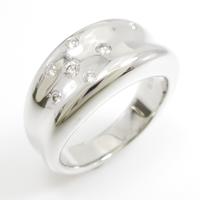 K18WG ダイヤモンドリング