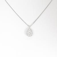 K18WG ダイヤモンドネックレス