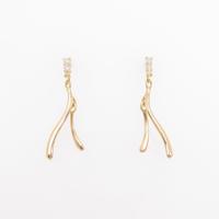 K18YG ダイヤモンドピアス