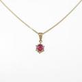 K18YG ルビーネックレス