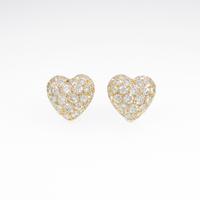 カルティエ パヴェ ハート ピアス