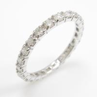 K18WG フルエタニティ ダイヤモンドリング