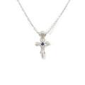 K10WG クロス サファイヤネックレス