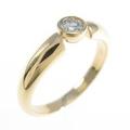 K18YG ソリティア ダイヤモンドリング