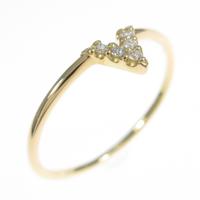 K18YG ダイヤモンドリング