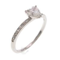 プラチナダイヤモンドリング 0．402ct・G・SI2・ハートシェイプ
