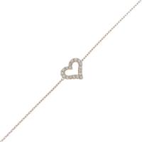 4゜C ハート ダイヤモンドブレスレット