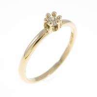 K18YG ソリティア ダイヤモンドリング