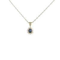 K18YG／750YG サファイヤネックレス