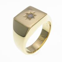 K18YG ダイヤモンドリング