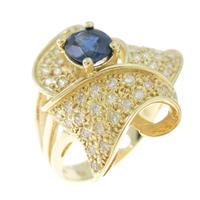 K18YG サファイヤリング