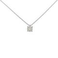 K18WG ダイヤモンドネックレス 0．306ct・H・SI1・VG