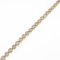 750YG ダイヤモンドブレスレット