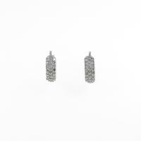 K18WG ダイヤモンドピアス