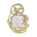 K18YG シェルカメオブローチ
