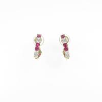 K18YG ルビーイヤリング