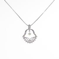 K18WG ダイヤモンドネックレス