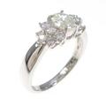 プラチナダイヤモンドリング 0．520ct・K・SI1・オーバルカット