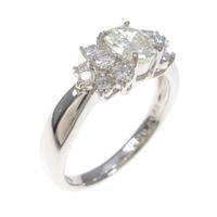 プラチナダイヤモンドリング 0．520ct・K・SI1・オーバルカット