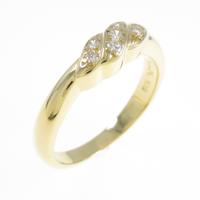 K18YG ダイヤモンドリング