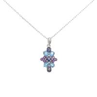 K14WG／K10WG カラーストーンネックレス