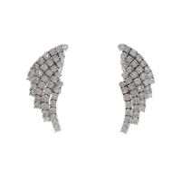 K18WG ダイヤモンドイヤリング