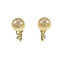 K18YG シロチョウパールイヤリング