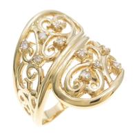 K18YG ダイヤモンドリング