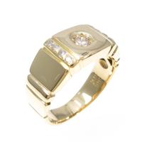 K18YG ダイヤモンドリング