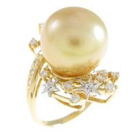 K18YG／K18WG シロチョウパールリング