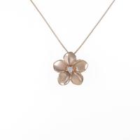 10KPG／K10PG フラワー ダイヤモンドネックレス