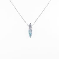 K18WG トルマリンネックレス