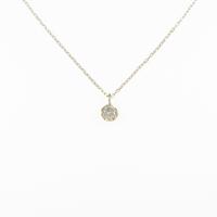 K18YG ソリティア ダイヤモンドネックレス