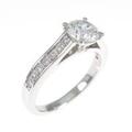プラチナダイヤモンドリング 0．671ct・J・SI2・GOOD
