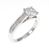プラチナダイヤモンドリング 0．671ct・J・SI2・GOOD