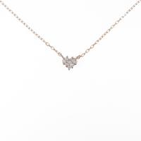 4゜C ハート ダイヤモンドネックレス