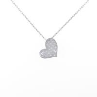 PT ハート ダイヤモンドネックレス