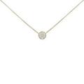 【リメイク】K18YG ダイヤモンドネックレス 0．411ct・M・VS2・EXT H＆C
